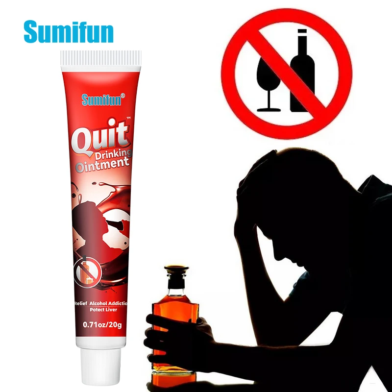 

Sumifun 20g Quit Drinking Cream Relief Alcohol Addiction Alcoholism Ointment Protect Liver Hangover Herbal Body Care Cream