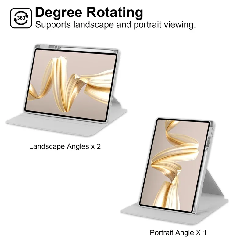 حافظة لهاتف هواوي Matepad Pro 12 2 مع حامل قلم رصاص 360 درجة دوارة من الأكريليك الصلب اللوحي لـ Matepad Pro 12.2 2025 2024
