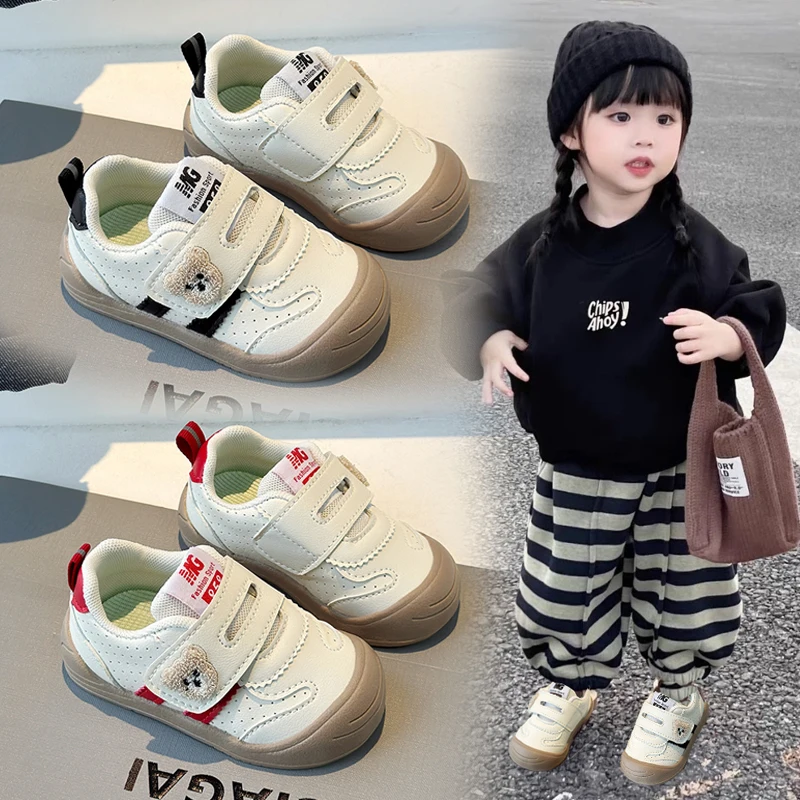 

Children's Baby Walking Shoes Size 16-25 Cartoon Boys Girls Single Shoes Four Seasons Models Red Kids Sneakers Toddler Boy Shoes