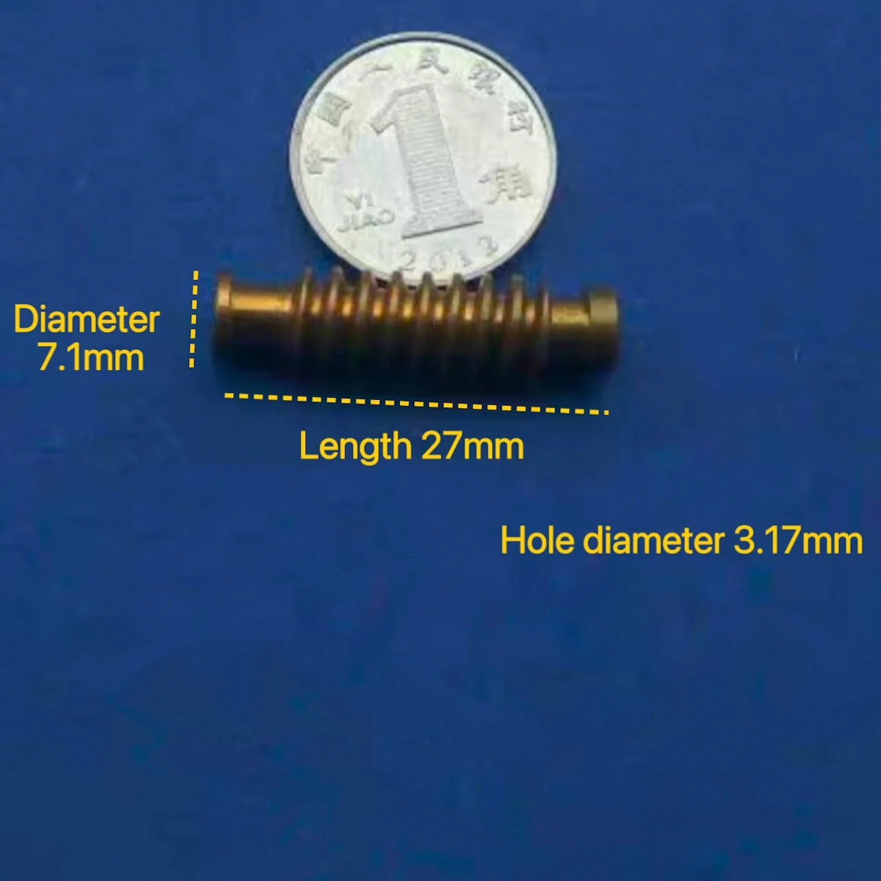 Imagen 4: Engranaje helicoidal de cobre para bricolaje, piezas de reducción de husillo de motor de 2.3MM, 3.17MM, 5MM para proyectos de mejora del hogar e ingeniería