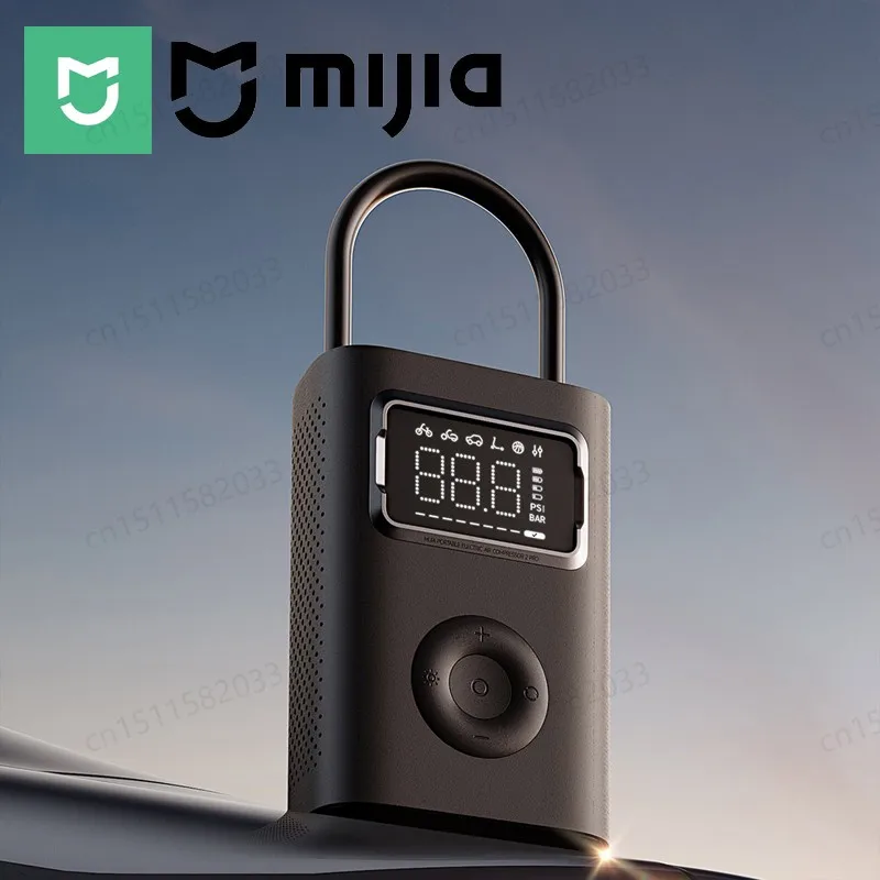 MIJIA Portable Air Pump 2Pro,45S fast inflation,Reinflate 16 tires,Inflation pressure 150psi,Electric Air Compressor 2Pro