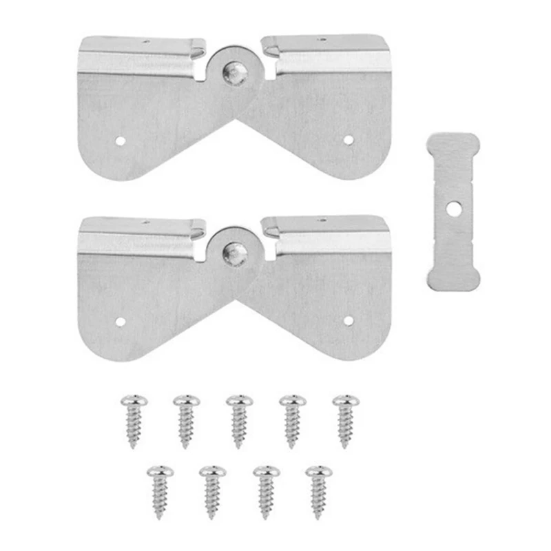 Universal Downspout Gutter Hinge Adjustable Gutter Extension Hinge Multifunction Aluminum Gutter Hinge set for simple Up