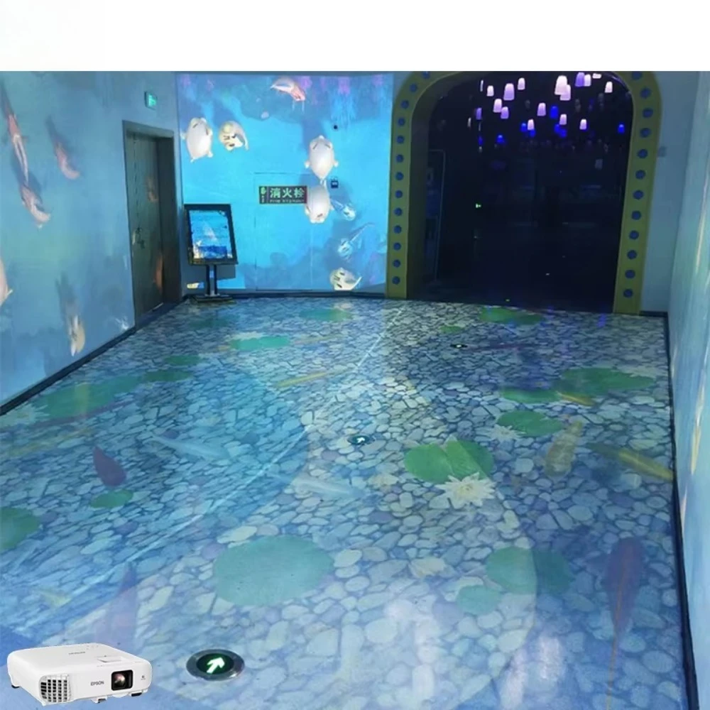 Jiaqile All-In-One Interactive Projection Wall Children's Parks Malls High-Resolution 1920x1080 Advertising Equipment Short