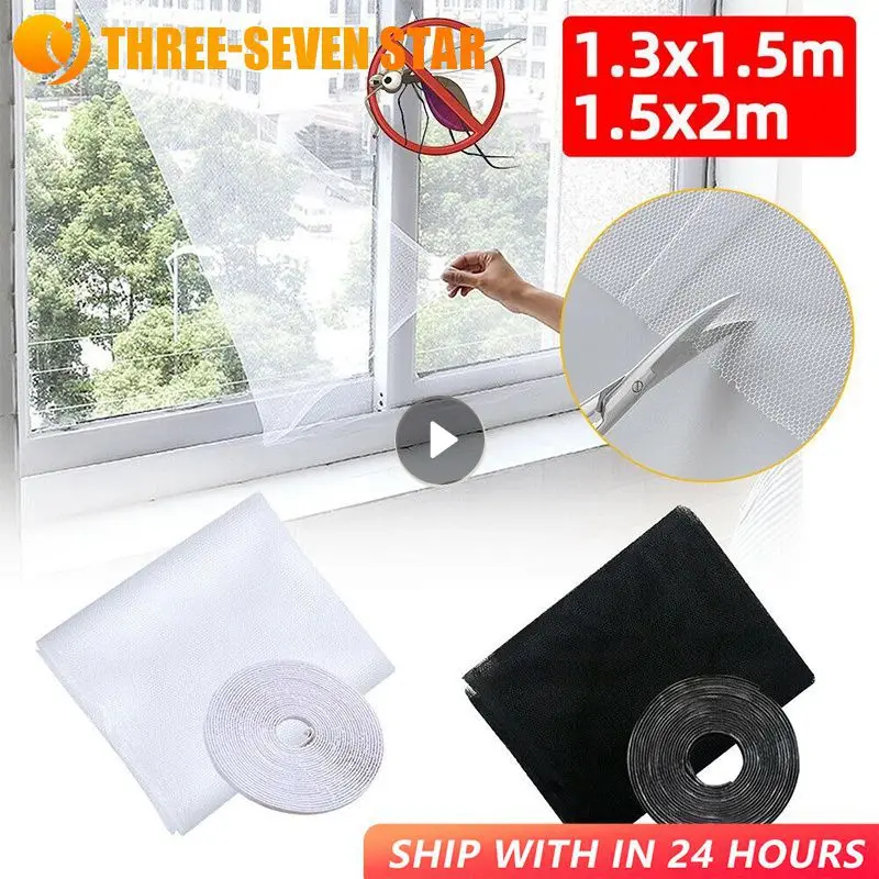 Anti Fly Mosquito Net Window Screen Mesh Self-adhesive Mosquito Insect Flying Bug Net Curtains For Windows Home Protector