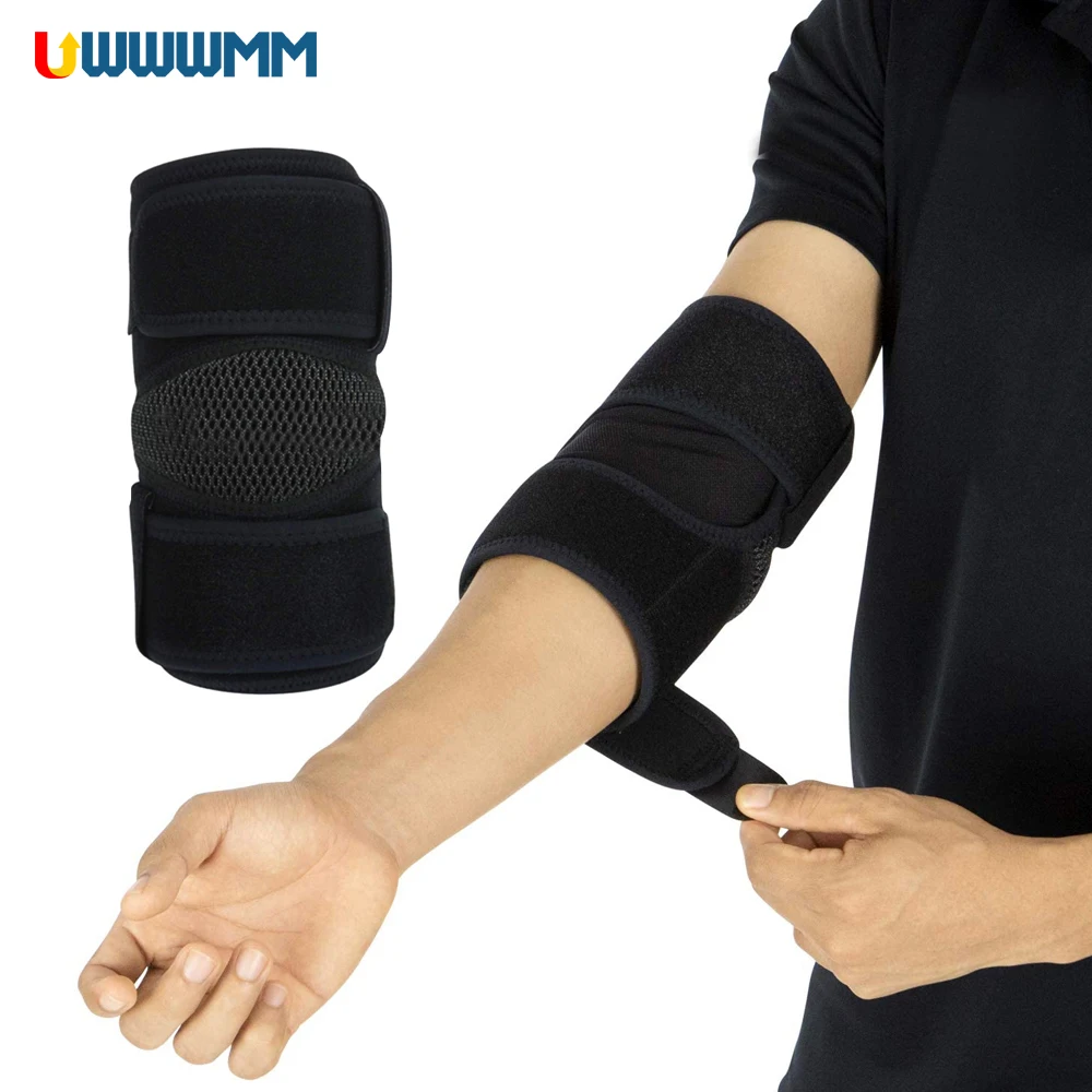 1Pcs Adjustable Compression Elbow Brace Women Men Tendonitis Elbow Support Pain Relief Sports Arm Sleeve Elbow Support Tennis