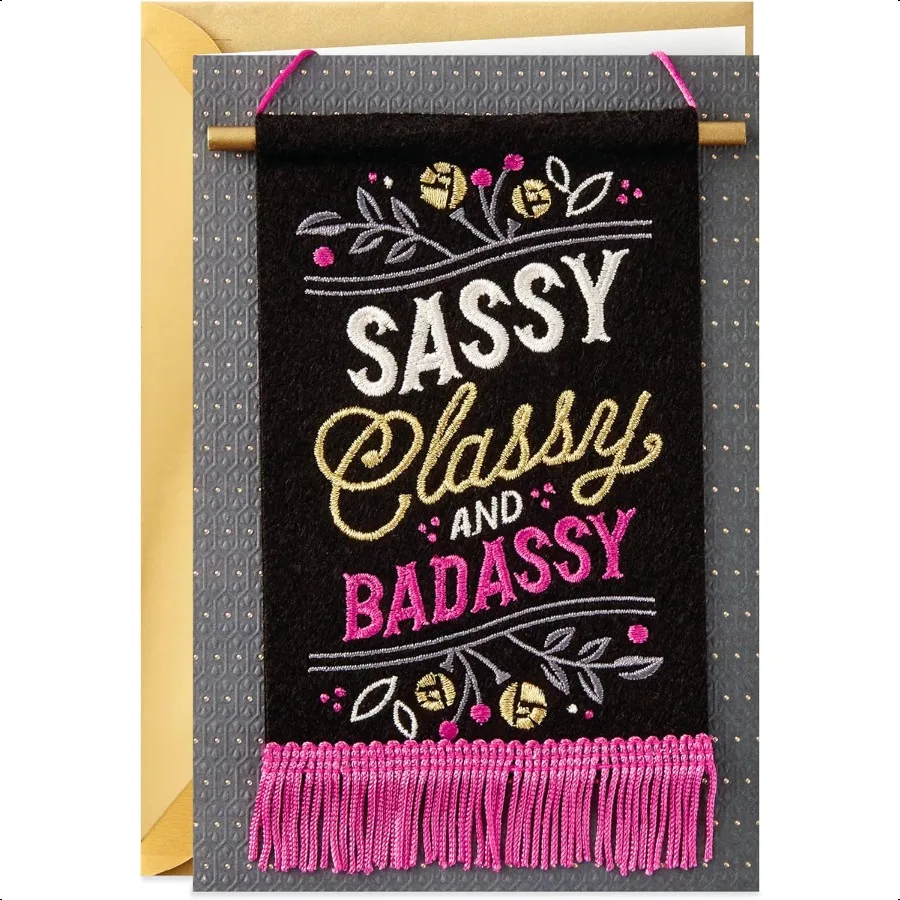 

Signature Birthday Card for Her Sassy and Classy Flag