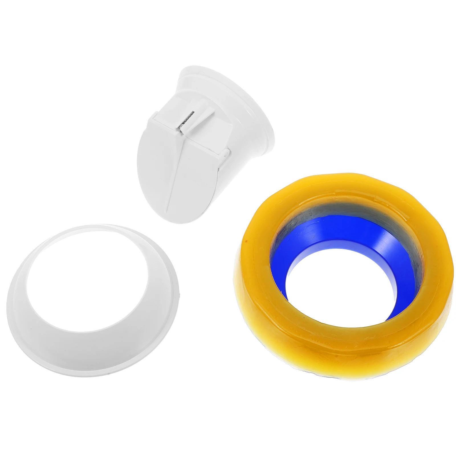 

Universal Toilet Bowl Sealing Ring Flange Leakproof Base ABS Gasket Part Practical Safe Excellent Sturdy Material Easy Install