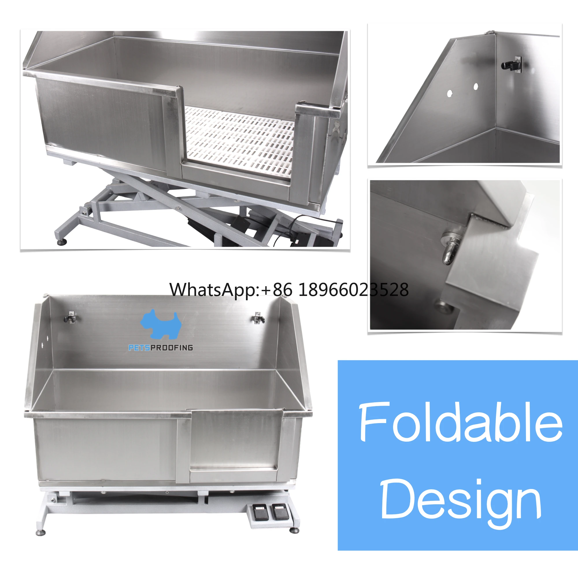 Top qualitymultifunction Stainless Steel Pet Bathtub Dog Washing Station Grooming Bath for Pet Shower