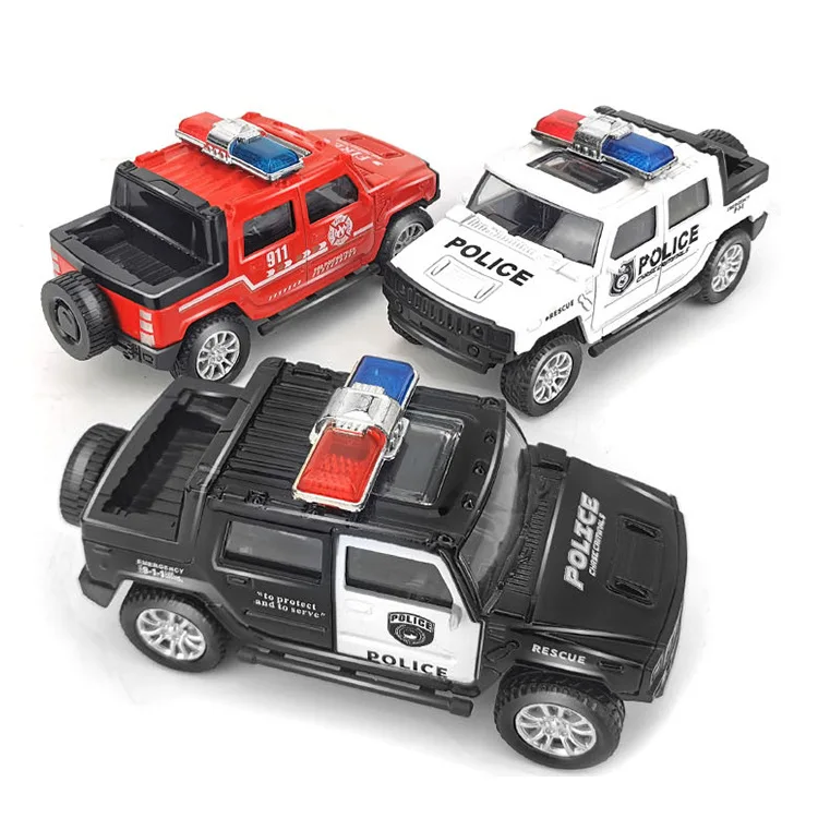 Kinder Puzzle Spielzeug Simulation Legierung Auto Modell Antik Hummer zurückziehen Auto Polizeiauto Modell Trägheit Polizeiauto besten Geburtstags geschenke