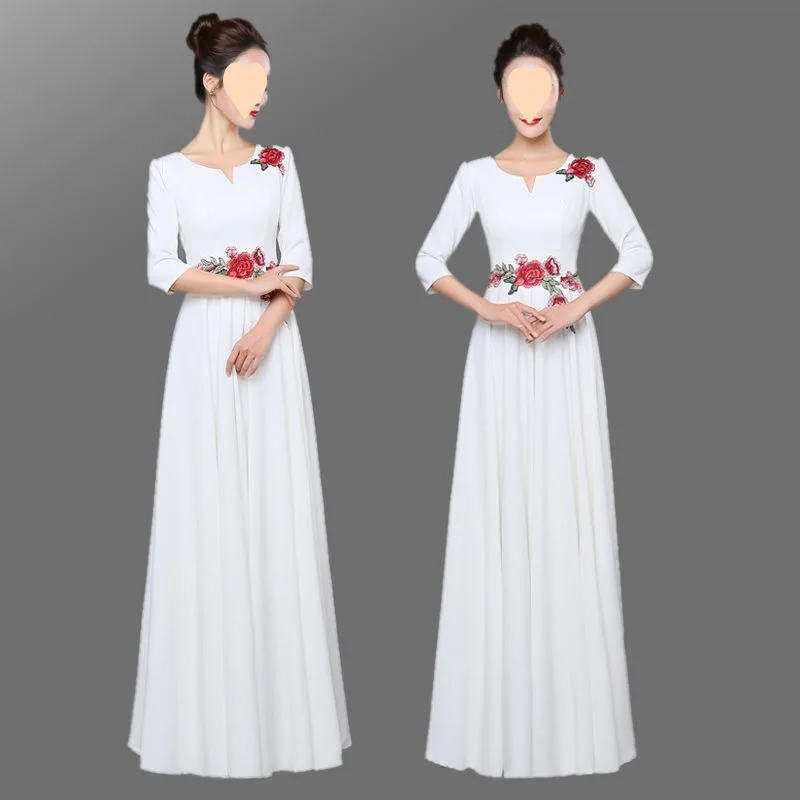 أزياء جوقة نسائية تنانير طويلة أزياء جوقة جديدة أزياء جوقة فساتين سهرة طويلة للبالغين