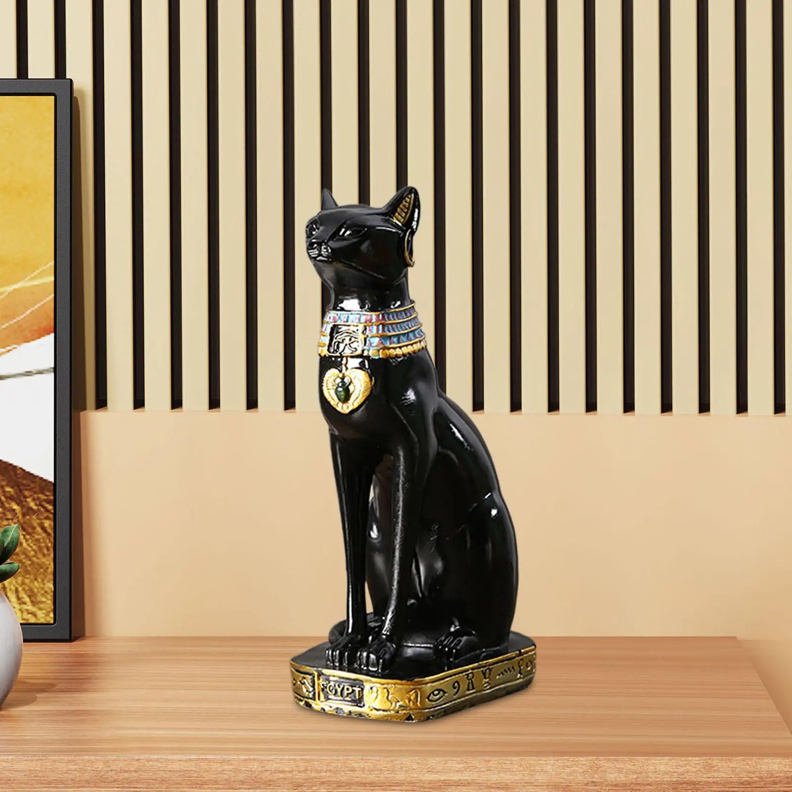 تمثال آلهة القط باستيت تمثال كيتي لخزانة غرفة النوم على الرف
