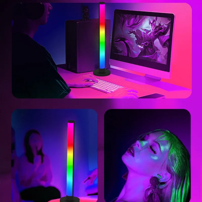 Imagem -06 - Led Rgb Floor Lamp For Room Decoration Desk Lamp Humor Pequeno Luz Noturna Stand Light Acessórios Interiores