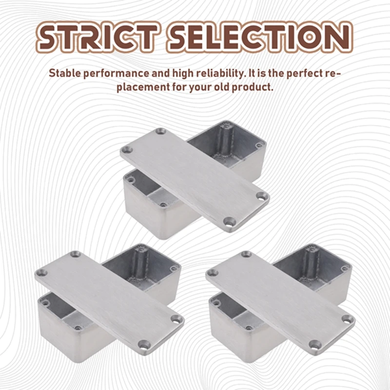 

Guitar Effects Pedal Aluminum Stomp Box Enclosure For DIY Guitar Pedal Kit 1590A