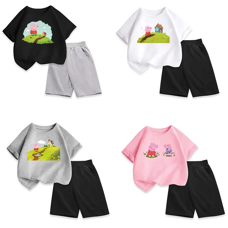 Cartoon Peppa Pig George Sticker on clothes custom patches Iron-on transfers for clothing Children's Gift T-shirt Decal Decor view 2