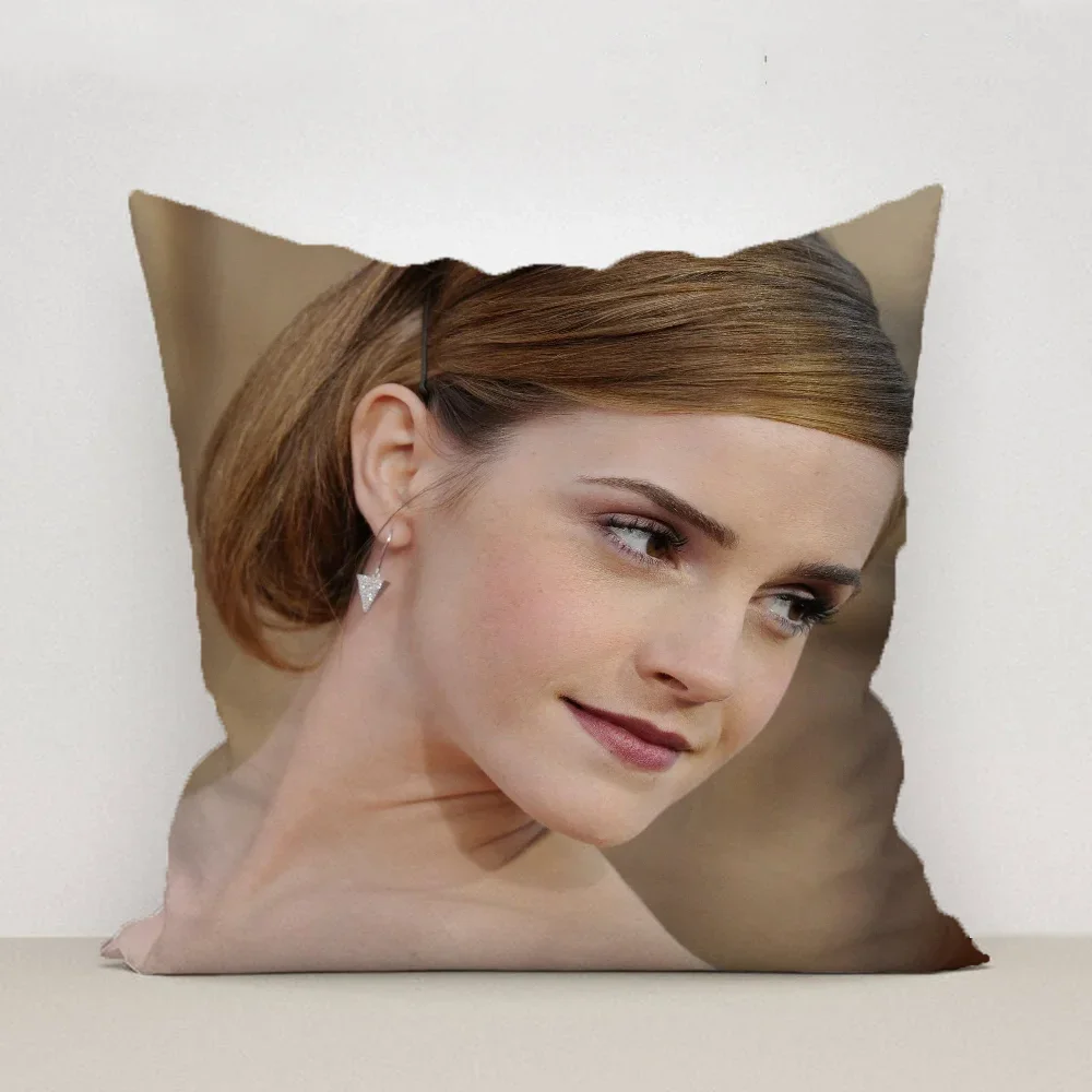 Decorative Pillowcase 50x50 Emma Watson 45x45 Cushions Cover for Pillow Car Sofa Cushions Covers Cushion Cover 45 × 45 Pillows