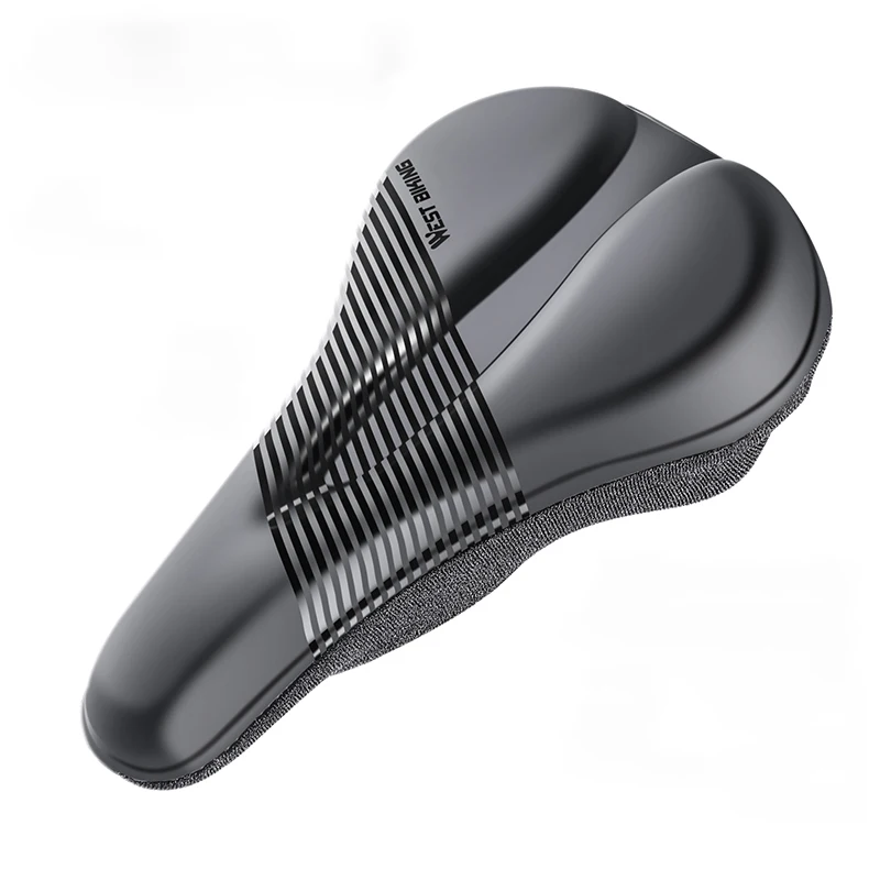 AliExpress West Biking WEST BIKING Silicone Bicycle Saddle Cover Thickened High Elastic Bike Seat Cushion Non-Slip Waterproof MTB Road Bike Seat Cover