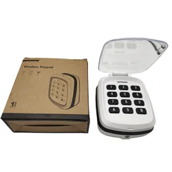 White Or Black 12 Keys Metal Keypad For Door Control System 433.92mhz Gate Wireless Keypad