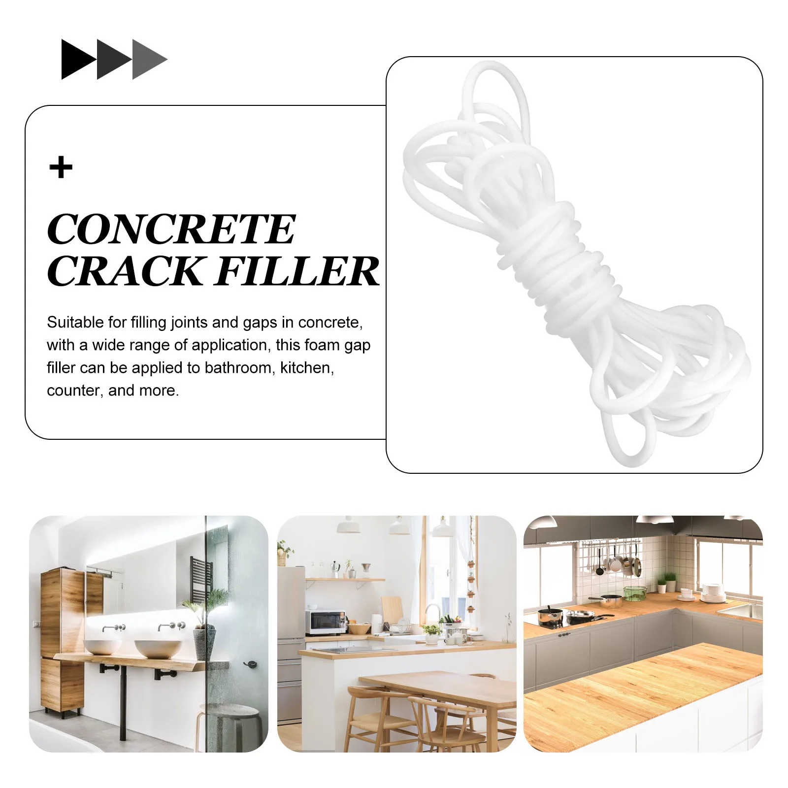 

Foam Filler Protector 20mm 10m Concrete Gap Joint Filler Caulk Saver Strip Wall Paint Coating Crack