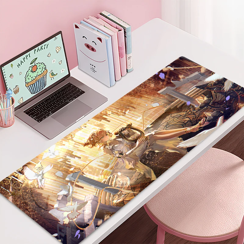 

Mouse pad Large Honkai: Star Rail Aglaea rubber keyboard mouse carpet anti-slip gamer mouse pad laptop coaster PC Anime Mousepad