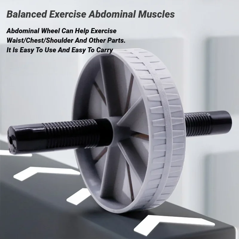 عجلة البطن تحمل حمولة قوية أسطوانة غير قابلة للانزلاق لتقوية معدات تمارين العضلات وتدريبات اللياقة البدنية للاستخدام المنزلي الصامت