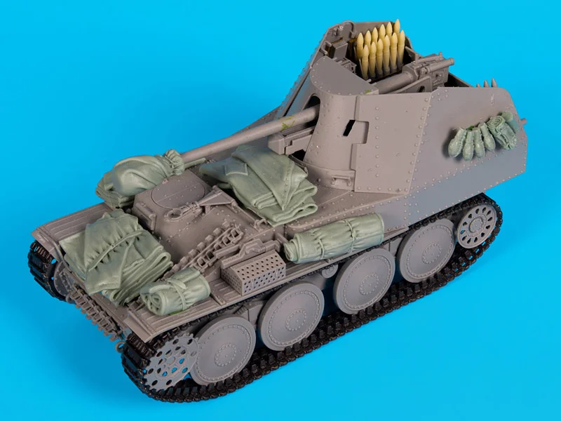 1:35 Die-casting Resin Model Parts Gray Model Handmade Brand New Static Display Unpainted (vehicle Not Included)