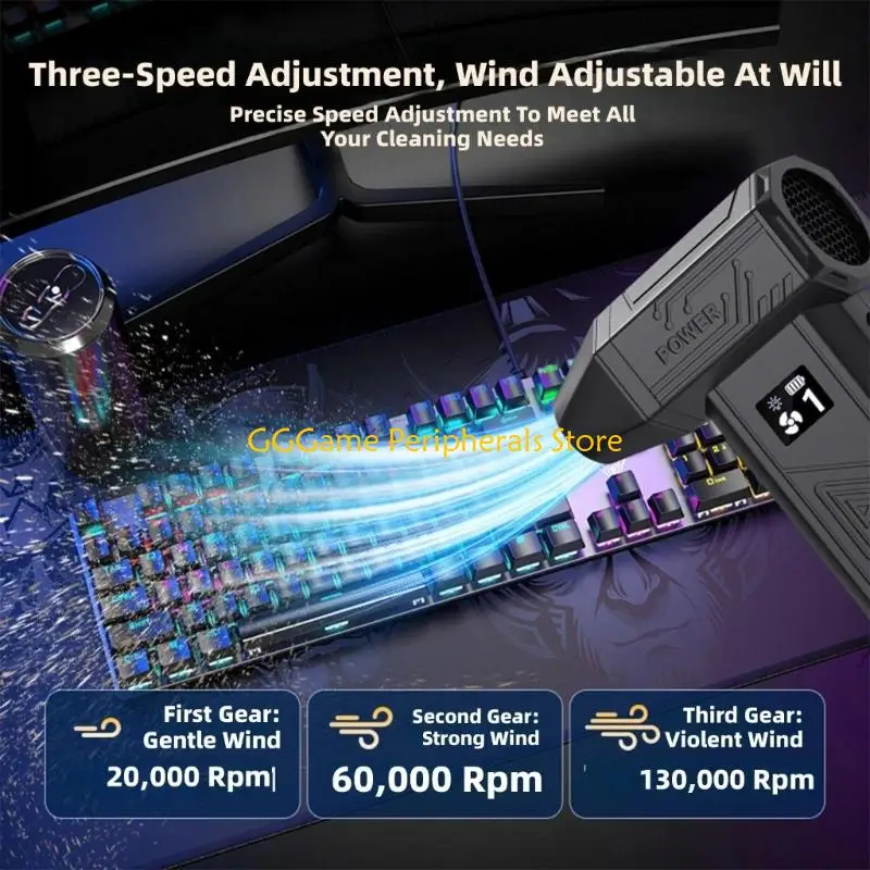 

U55B 130000RPM Turbos Electric Blower Providing Powerful Cleaning and Low Noise Operation for Various Environment