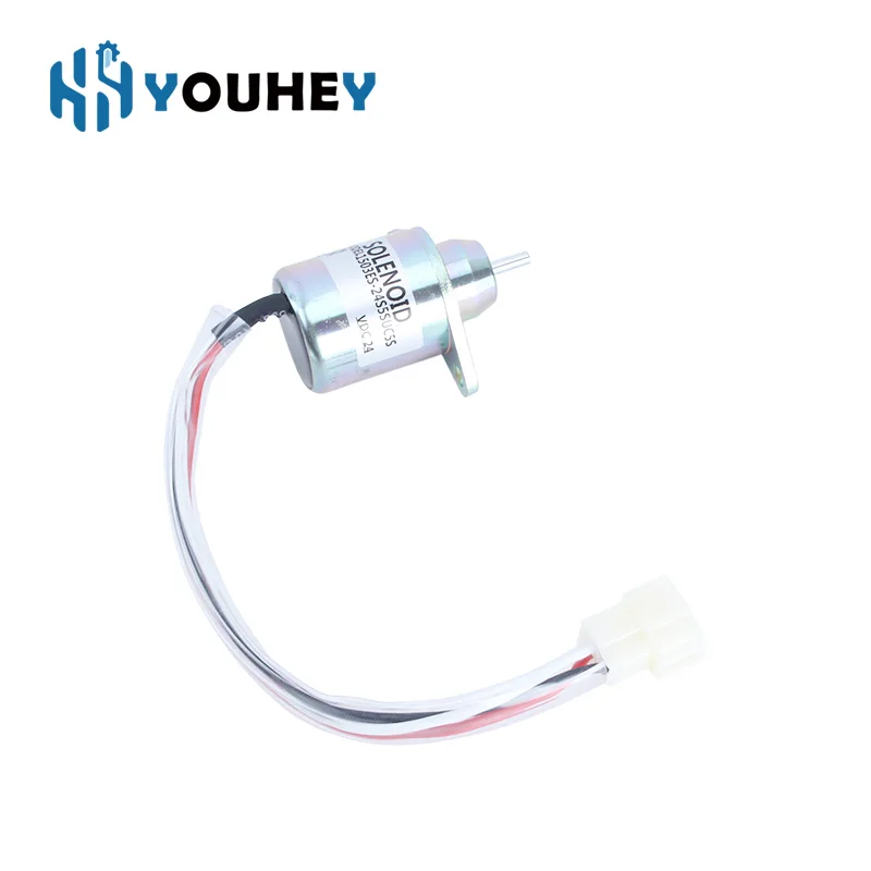 1503ES-24S5SUC5S وقف الملف اللولبي الوقود الملف اللولبي 12 فولت 24 فولت ل كوبوتا SA-4569-T D905 D1005 V1205 V1305 V1505 #6