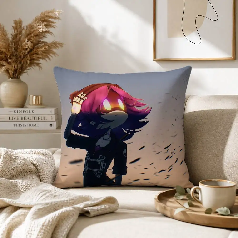 Horror Anime Murder Drones Pillow Case for Sofa Living Room Home office Decor Protective Cover