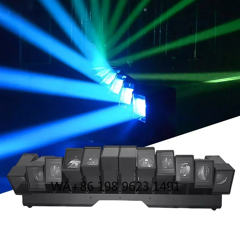 Светодиодная вращающаяся головка-прожектор 12x60W RGBW с зумом и DMX-управлением для сцены, дискотек, свадеб и мероприятий