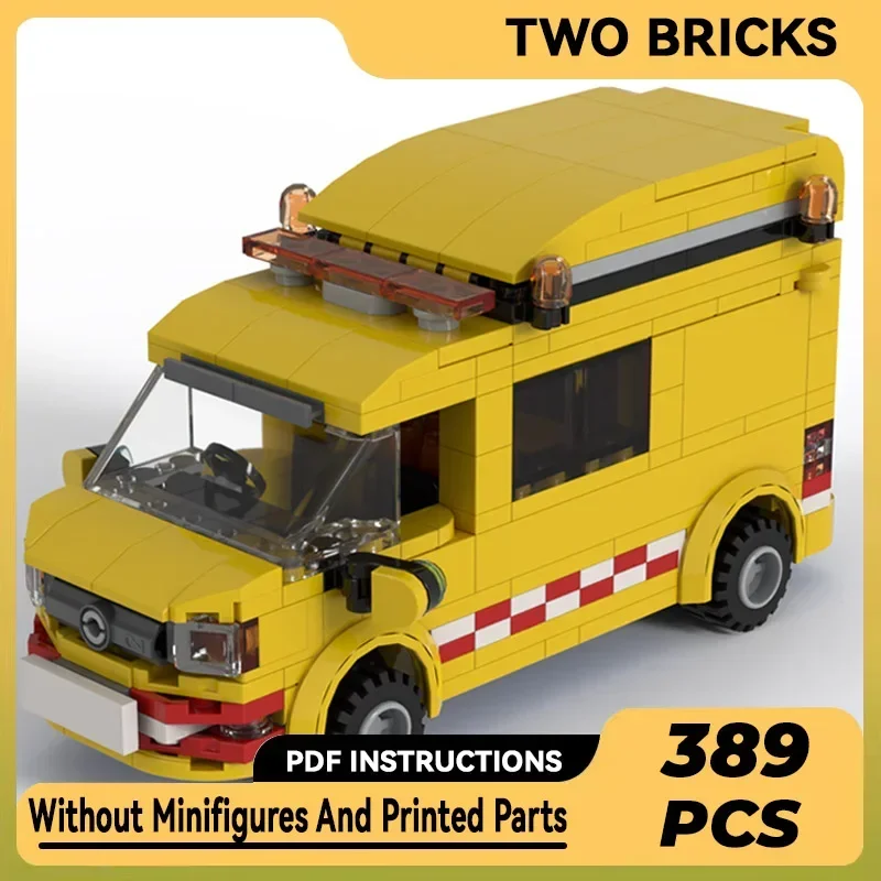 Moc Building Bricks City Car Model Series Medium Panel Van Technology Modular Blocks Gifts Toys For Children DIY Sets Assembly