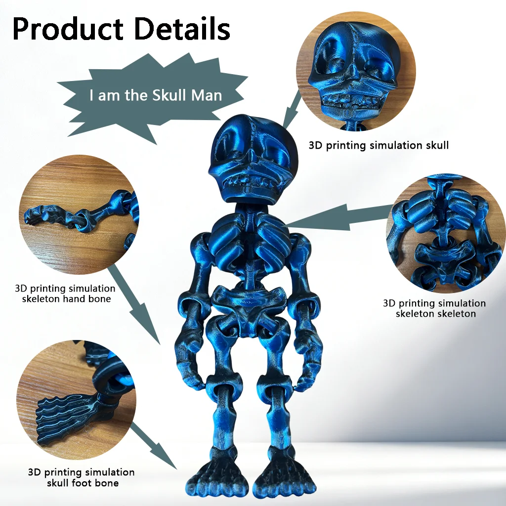 Estátua de Homem Caveira impre - 3D Printing Action Figure avaliação e preço