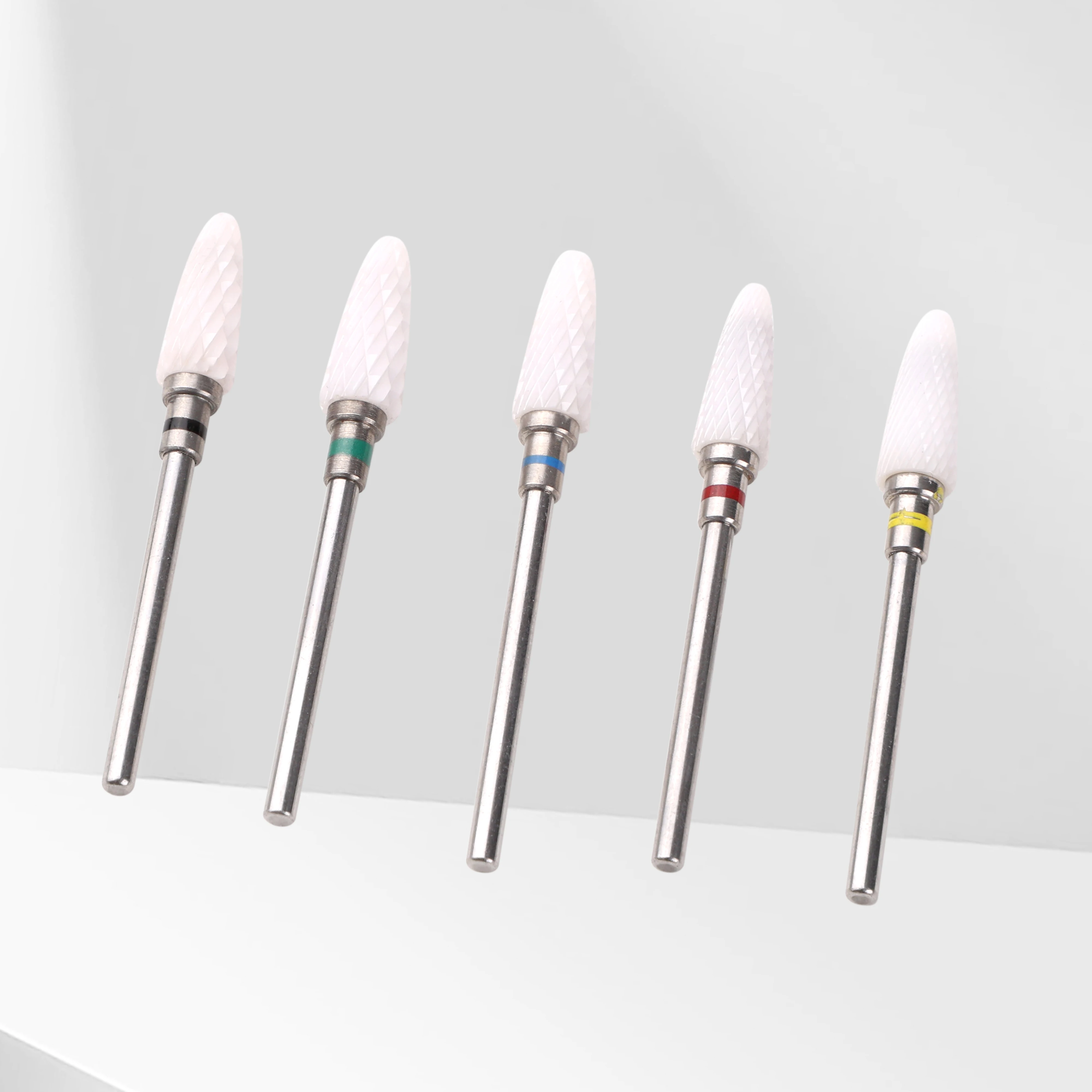 Ceramic Nail Drill Bit Electric Manicure Drills For Machine Milling Cutter Nail Burr Pedicure Accessories Tools