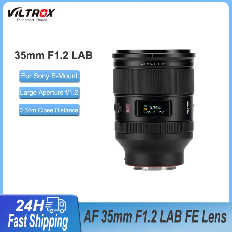 

Viltrox 35mm F1.2 LAB Full Frame Lens AF Large Aperture Camera Lens for Sony E-Mount A7R A7CR a7Ⅲ a7RⅢ a7Ⅳ a7RⅣ a6600 ZV-E10