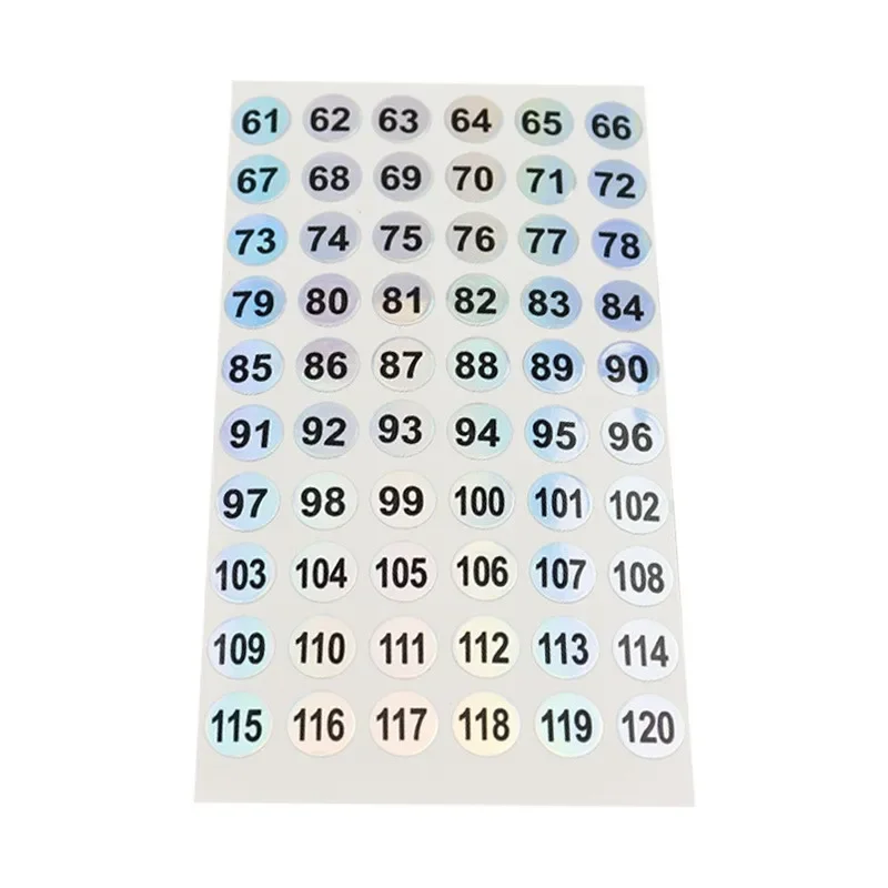 3/5pcs Nail Polish Color Gel Varnish Number Sticker Label 1-180/ 1-300 Mark Numbering Manicure Waterproof Laser Label Sticker