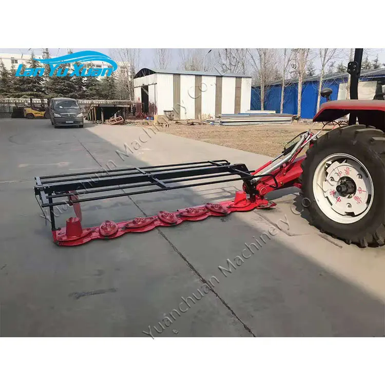 Four Wheel Tractor Rear Mower Flattener New multi-disc forage alfalfa weeder Multi-disc mower