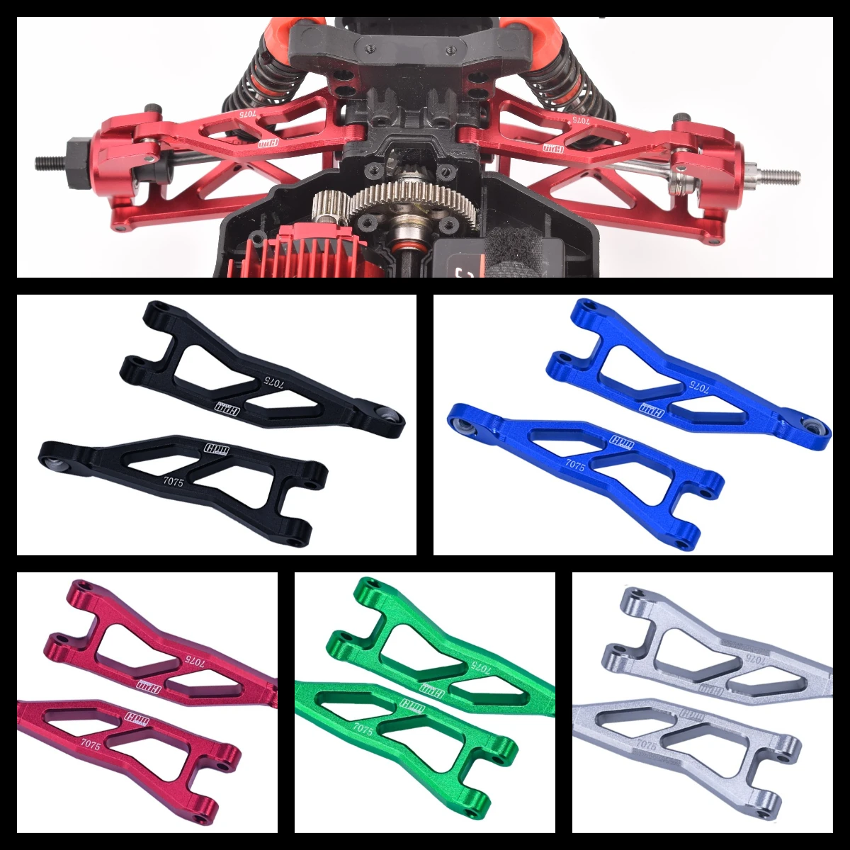 

GPM Alloy 7075 Rear Upper Suspension Arms ARRMA 1/18 Granite Grom Typhon Grom