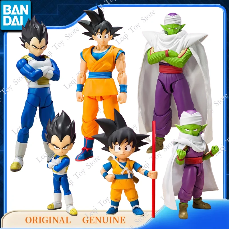 Bandai Original Echte SHF SON GOKU VEGETA PICCOLO MINI DAIMA Action Anime Figuren Spielzeug Jungen Mädchen Kinder Geschenk Modell Ornamente