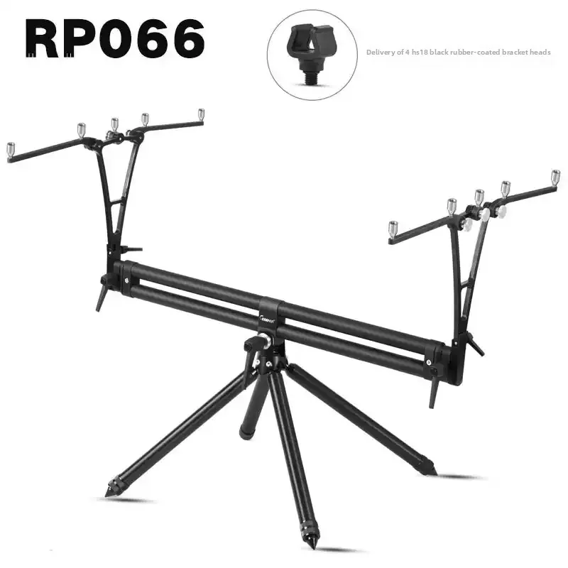 Adjustable Aluminum Folding Fishing Rod Holder Designed for Carp Fishing