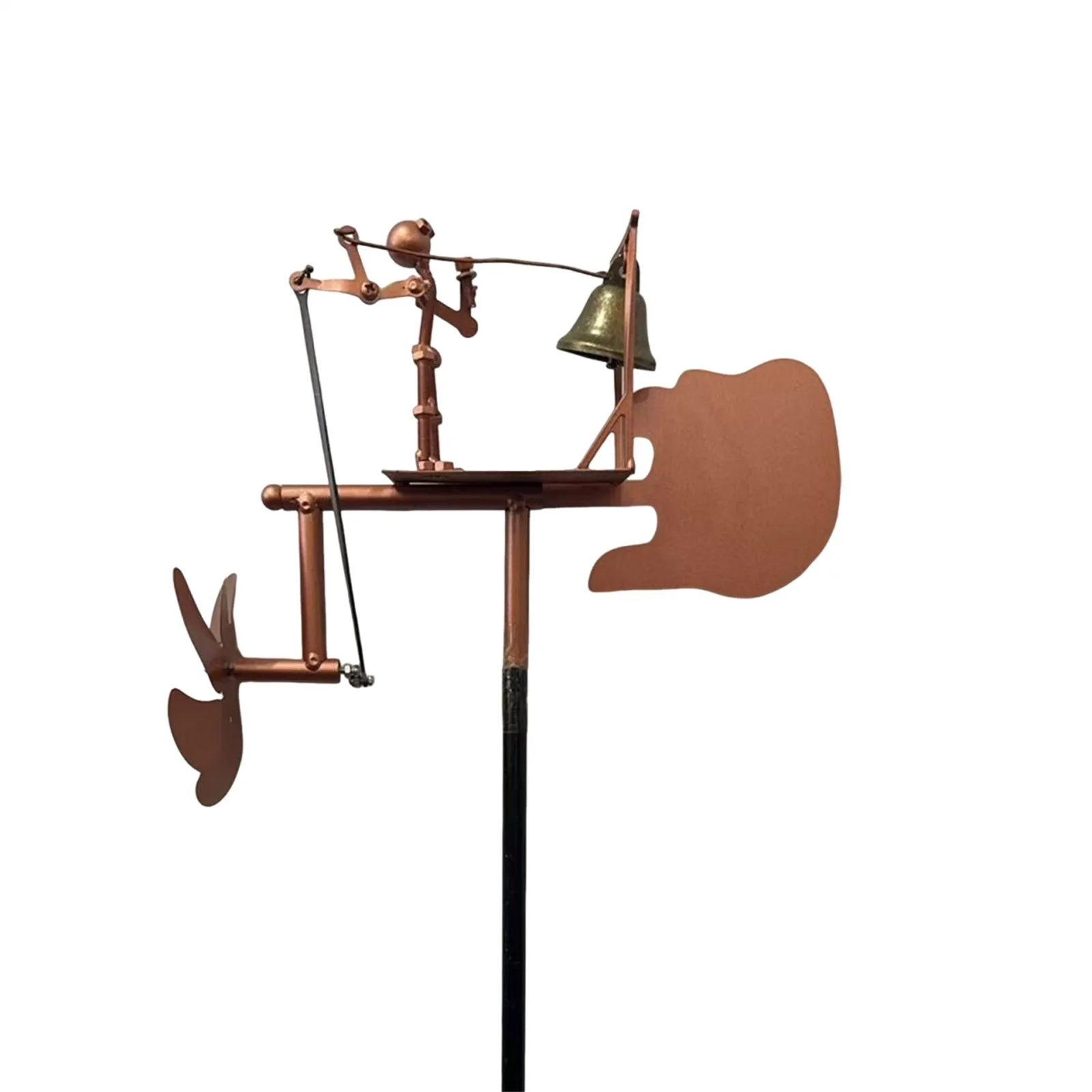 

Metal Wind Spinner Metal Drummer /Guitar Windmill Statue Decorative Wind Power Rock Art Statue for Garden Yard Patio Lawn