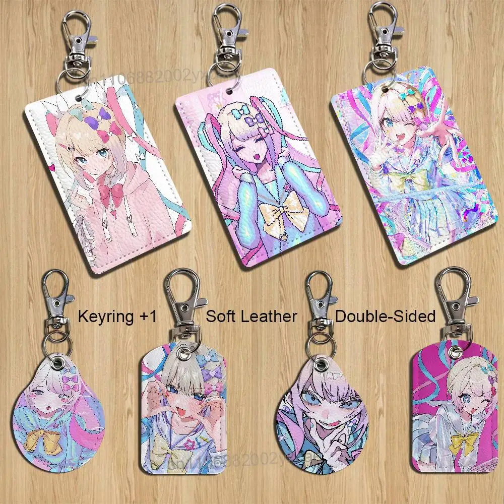 NSO Needy Streamer Overload Cartoon Singer Anime Card Keychain Fashion Pendant Bag ID Door Card Case Bus Card Cute Adult