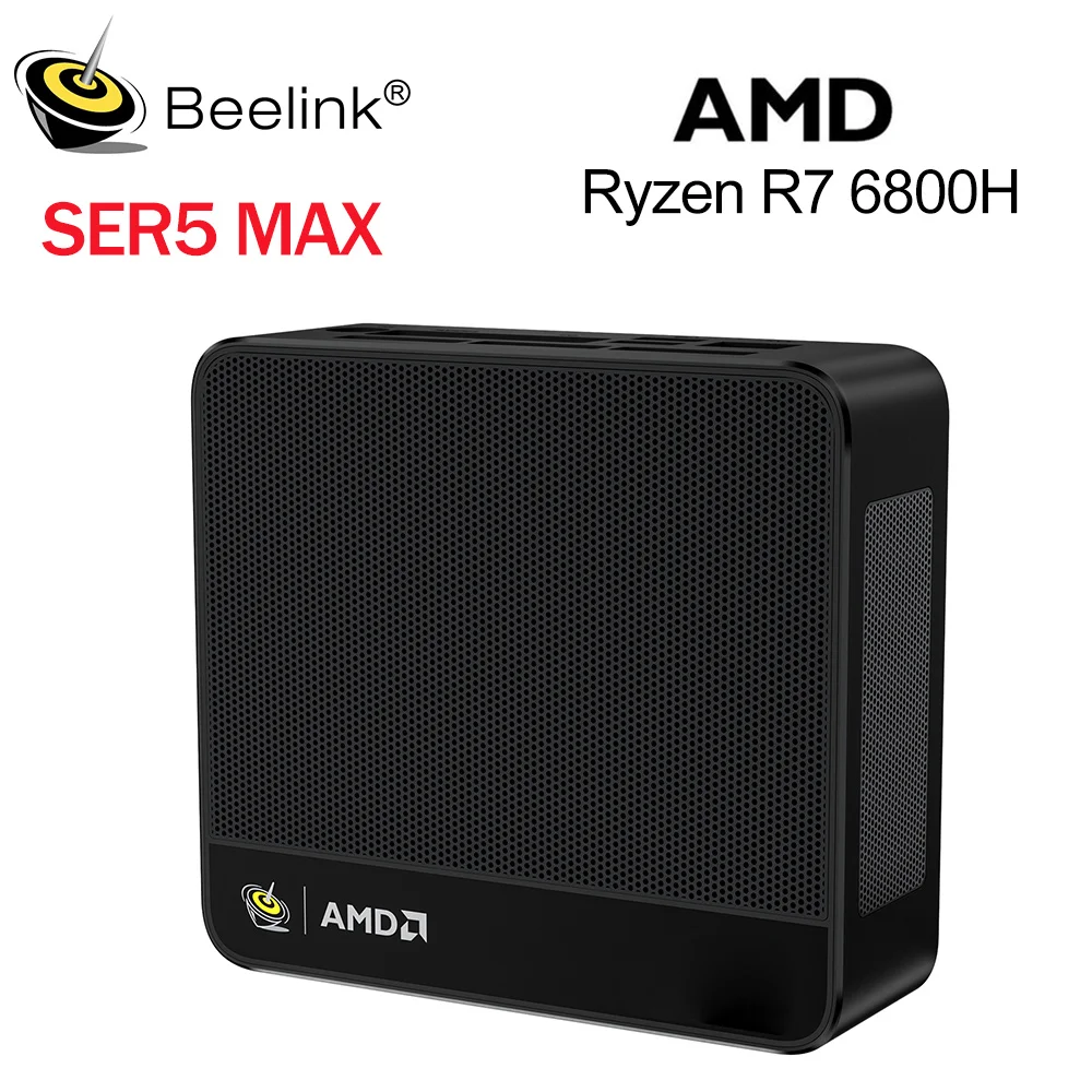 Beelink SER5 Max Mini PC - AMD R7, 16GB RAM, 500GB SSD