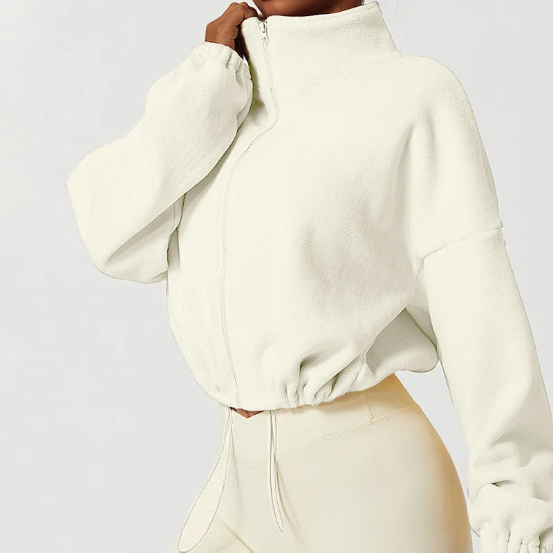 Winter plush and thickened sports stand-up collar jacket is suitable for a variety of scenes, versatile and fashionable