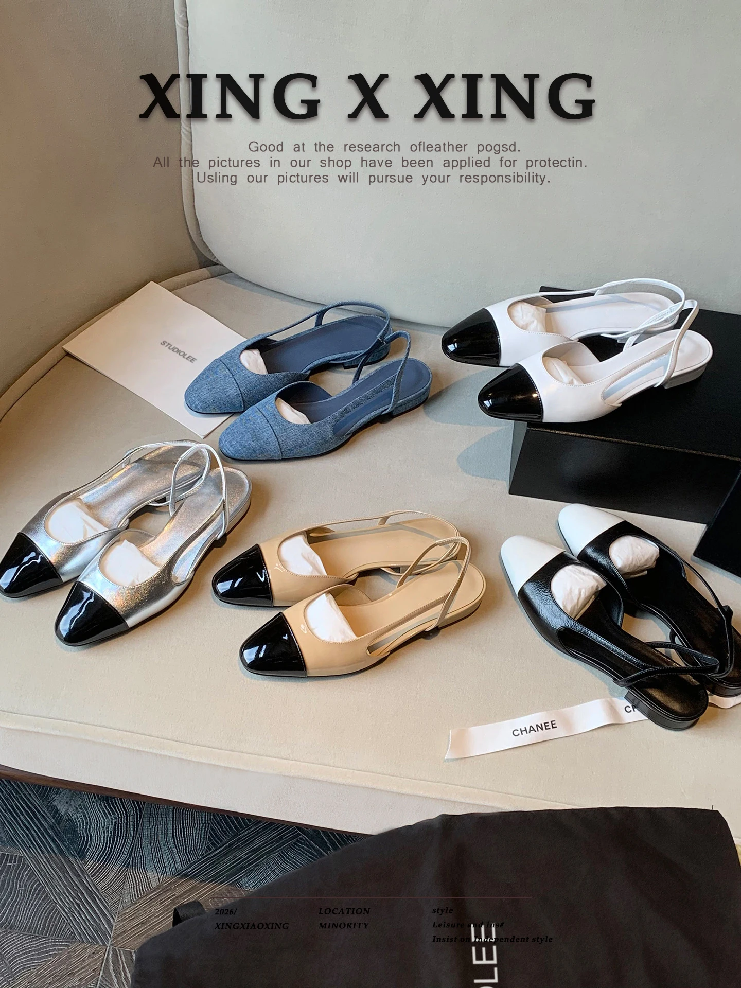 Fashionable Flat Bottom Sandals Women's Lambskin Slip-On round Toe Light Weight Summer Shoes Stylish Color Block Design