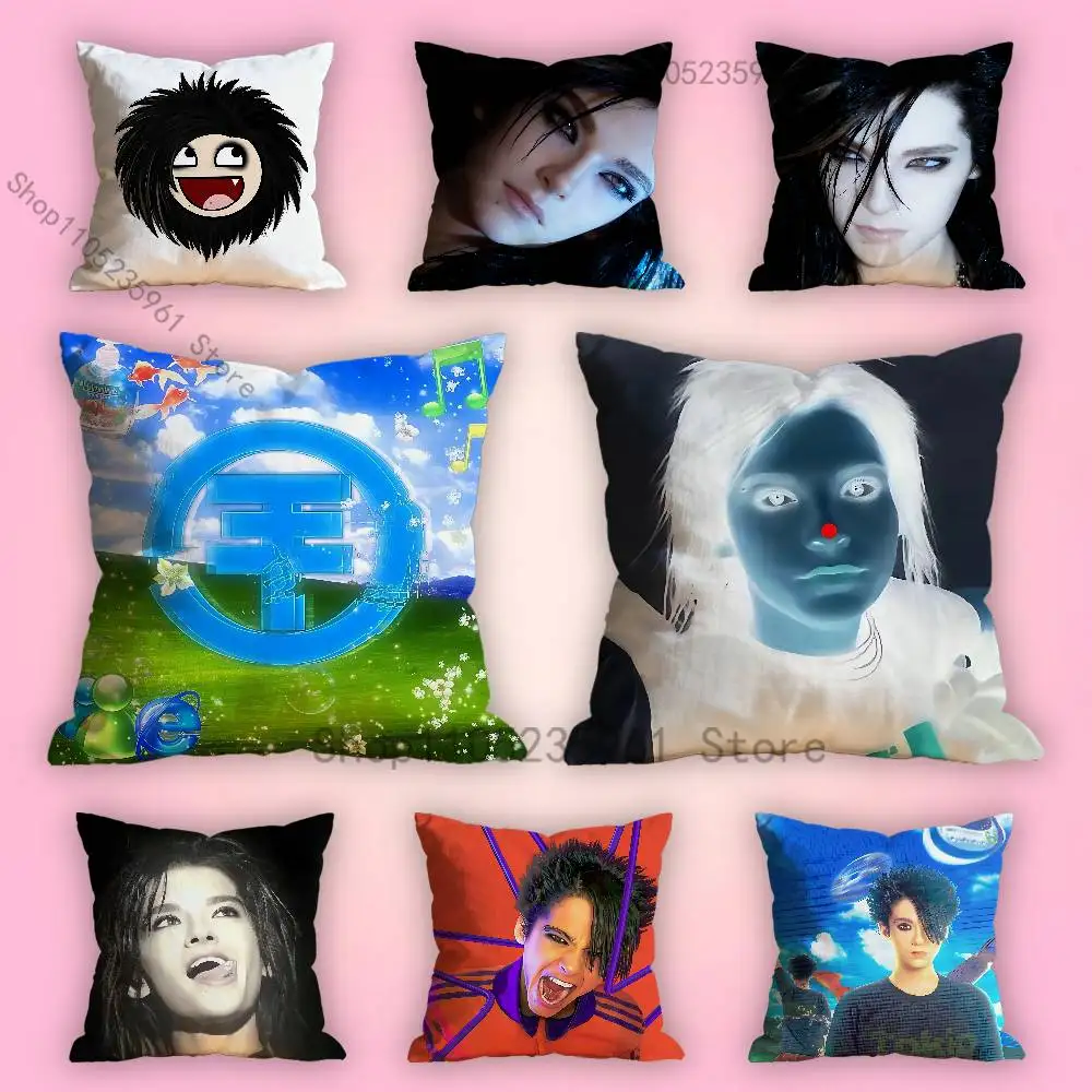 

Bill K-Kaulitz Frutiger Art Print Polyester Pillow Case for Valentine gift Home Sofa Cushion Cover Decoration Custom