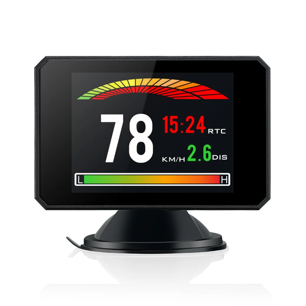 P16 HUD Car Display Head up OBD 2 Diagnostic Tool Digital Speedometer Fuel Consumption Security Alarm Projector Speed Gauge