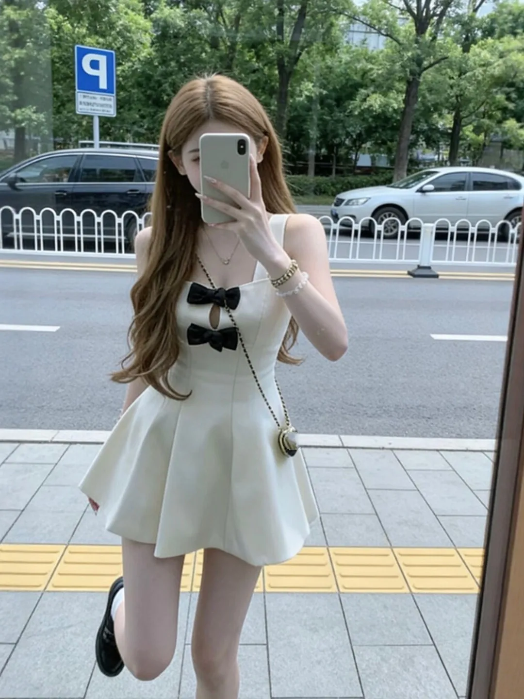 

Korean Style Knot Waist Short Dress Elegant Sensation Unique Beautiful Summer Cotton Blend High Waist Dress