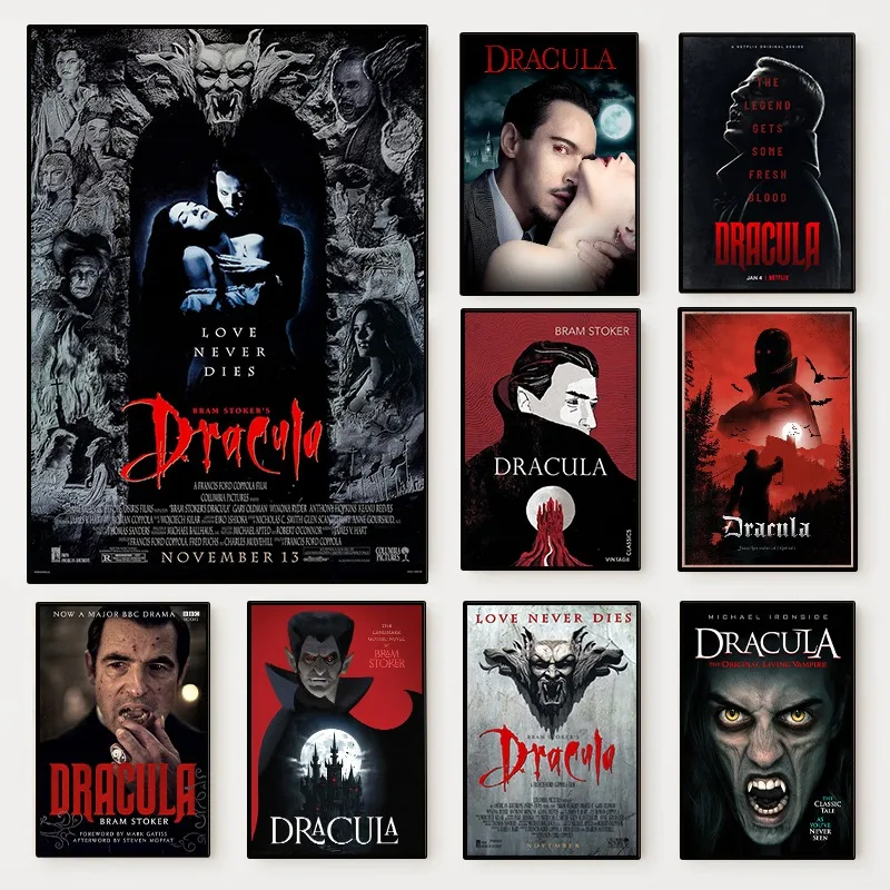 Póster de película de vampiro Horrible clásico Vintage, impresiones de imágenes HD, pintura en lienzo, arte de pared para decoración del hogar y la sala de estar