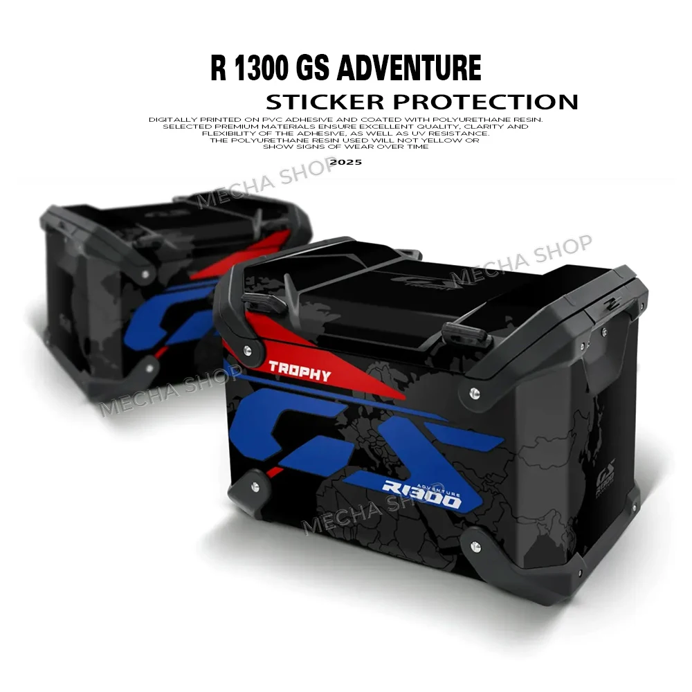 

Наклейки на чемоданы для мотоцикла R 1300 GS ADV Trophy, комплект графических наклеек для багажа