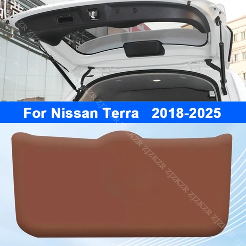 Для Nissan Pathfinder Terra 2018-2025 автомобильный задний багажник задняя дверь противоударный устойчивый к царапинам защитный коврик кожаный декоративный коврик
