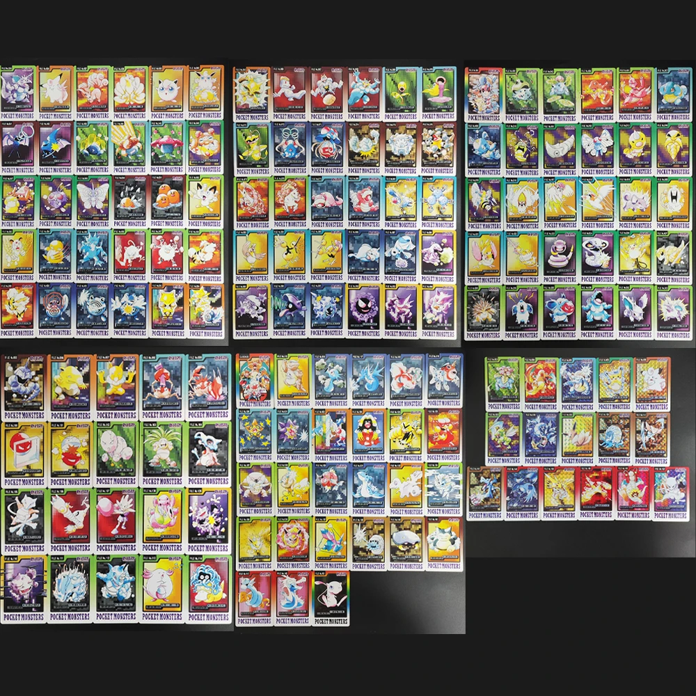 

Самодельная PTCG 1997, карманные монстры, японский Пикачу Mew Eevee Charizard Blastoise Bulbasaur, коллекционная карточная игрушка для хобби, подарок